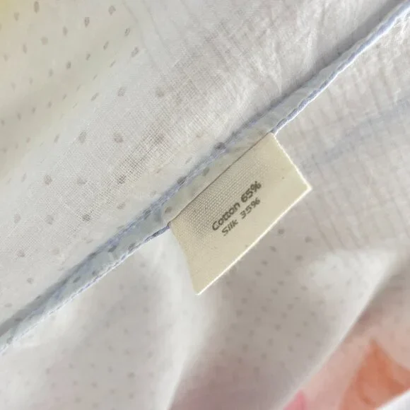 EKA India OS Cotton Silk Tent Dress Geometric Watercolor Print Lagenlook Art - Picture 7 of 9